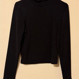 Jennifer Lopez Black Long Sleeve Top